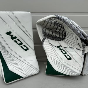 CCM EXTREME FLEX 6 Pro Stock Goalie Glove Set POIRIER Stars 11605