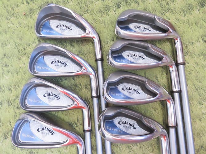 LADIES * Callaway 2008 BIG BERTHA 4-PW+SW Irons