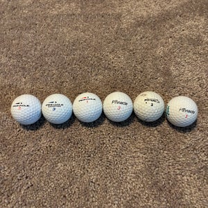 6 pack of Pinnacle Golf Balls