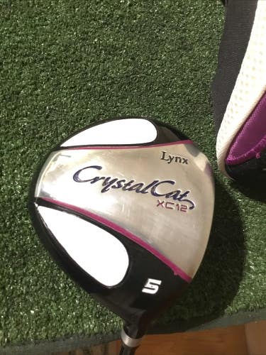 Lynx Ladies Crystal Cat XC12 5 Fairway Wood Graphite Shaft (40.5) & Head Cover