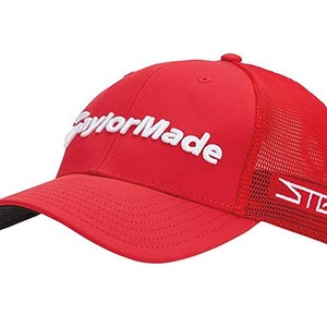 NEW TaylorMade Tour Cage TP5/Stealth 2 Red L/XL Fitted Golf Hat/Cap