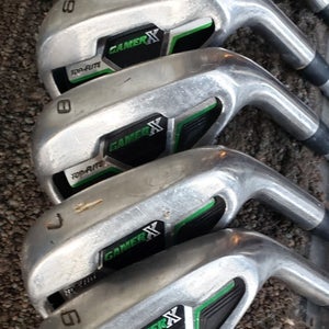 SET 5 TOP FLITE GAMER X DEEP CAVITY BACK GOLF IRONS 6 7 8 9 PW EXCELL W NEW GRIP
