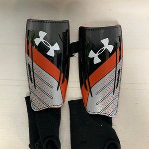 Used Under Armour Soccer Shin Guards Adult Black LG 11823-S000032484