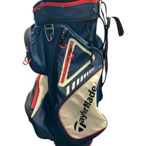 Used Taylormade CART LITE Mens Cart Bag White/Red/Navy 11823-S000032454