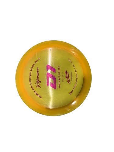 Used Prodigy GANNON 2021 R.O.Y. D1 Disc Golf Driver Yellow 11347-S000250263