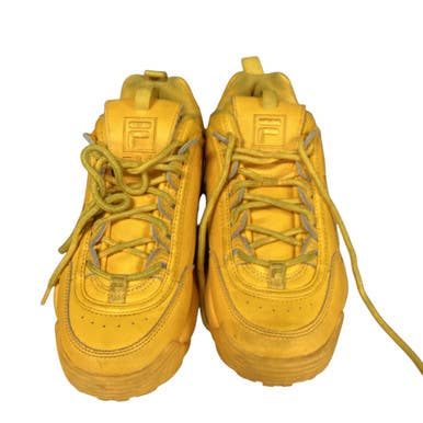 Used Fila TRAINERS Running/X-Train Shoes W Yellow Senior 9 11479-S000397454