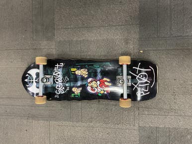 Used SCRAM RIOT SKATEBOARD Complete Skateboard Black Long 11614-S000216312