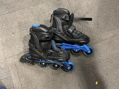 Used Schwinn ROLLERBLADES Senior Roller Quad Skates Black Senior 6 11614-S000216287