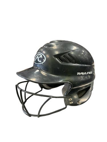 Used Rawlings Batting Helmet w/Mask Black XS 11859-S000023038