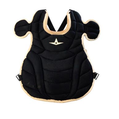 Used All-Star ALL-STAR CHEST PROTECTOR YOUTH Catchers Chest Protector Black Youth 11760-S000077905