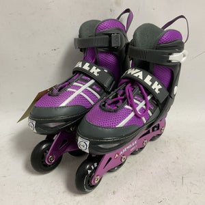 Used Airwalk ABEC-5 ADJ 1-4 Junior Rec Fitness Skates Purple Adjustable 11855-S000187103