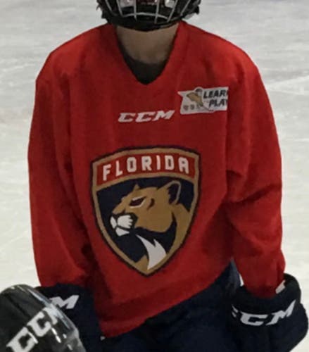 Red Kids Unisex Large/Extra Large CCM Florida Panthers Learn to Play Jersey (New)