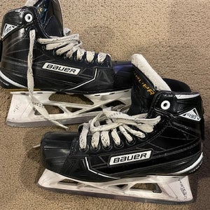 Junior Used Bauer Supreme S180 Hockey Goalie Skates D&R (Regular) 4.5