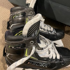 Used INT Bauer Elite Hockey Goalie Skates Size 6 Fit 3