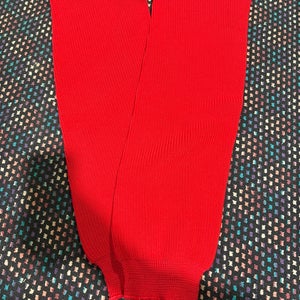 Red Large Senior Athletic Knit Socks (New)
