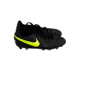 Used Nike Tiempo Jr 3 Soccer Cleats Black And Optic Yellow  11692-S000137724