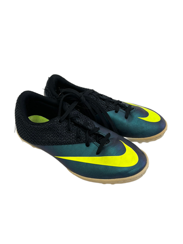 Used Nike MERCURIAL Soccer Turf Shoes Navy Blue Junior 04 11692-S000137745