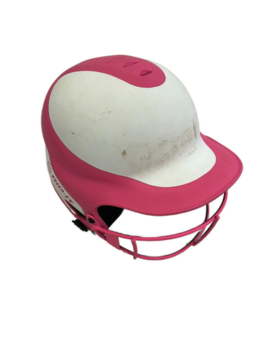 Used RIP-IT HELMET W/ MASK Batting Helmet w/Mask White And Pink S/M 11692-S000137792