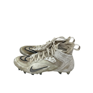 Used Nike Alpha Huarache Mens 10.5 Adult Football Cleats White 11692-S000137416