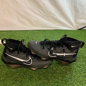 Black Men's Size M 8.5 (W 9.5) Nike Alpha Huarache NXT Footwear Metal (Used)