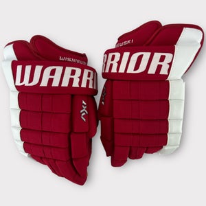 Pro Stock New 14" Warrior Dynasty AX1 Carolina Hurricanes Hockey Gloves