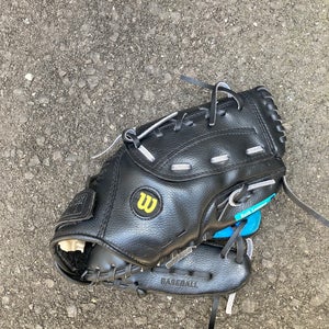 Black Wilson Right Hand Throw Baseball Glove 11" (Used)