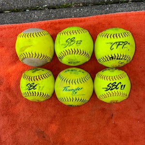 9 Pack of Softballs (various sizes)