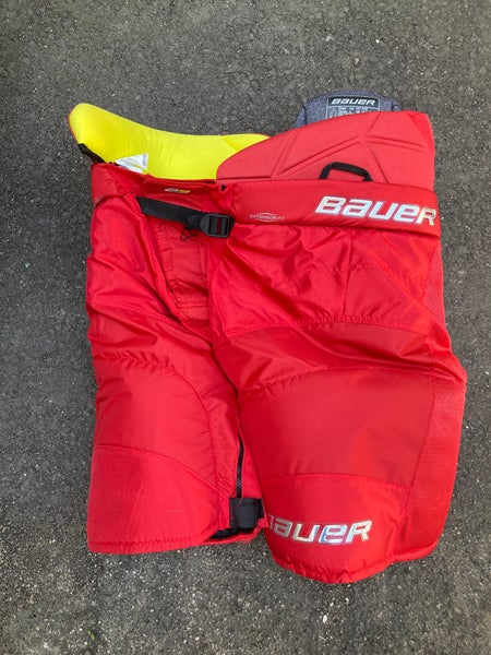 Red Senior XL Bauer Supreme 2s Pro Hockey Pants (Used)