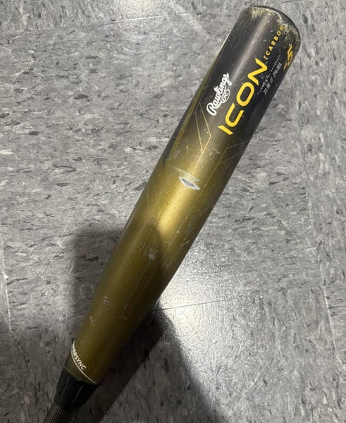 Used 2023 Rawlings Icon Bat USSSA Certified (-5) Composite 26 oz 31"