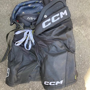 Black Senior Small CCM Tacks AS-V Hockey Pants | Vaughan Kings