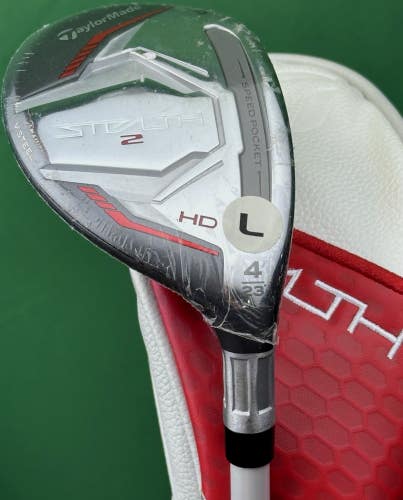 TaylorMade Stealth 2 HD Womens Rescue 4-Hybrid 4H 23* Ladies Flex w/ Cover NEW!