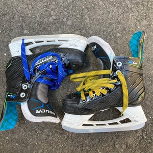 Junior Bauer X-LP Hockey Skates Regular Width Size 1 (Used)