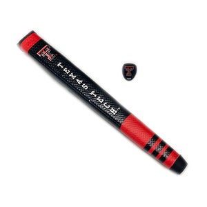 NEW Team Golf Texas Tech Red/Black Jumbo Putter Grip w/Marker