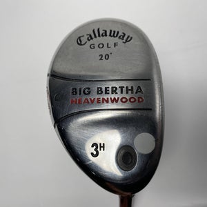 Callaway Big Bertha Heavenwood 3 Hybrid 20* RCH 75w Regular Graphite Mens RH