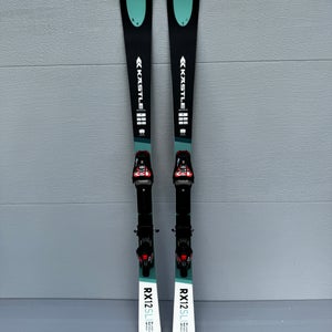 Kastle 151cm RX12 SL Skis w/bindings Max Din 12