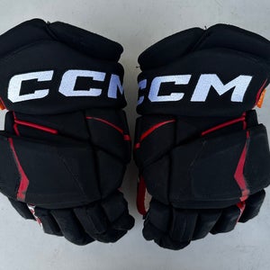 CCM JetSpeed FT1 Pro Stock Hockey Gloves Black 14" BLACKHAWKS 74516
