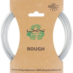 LOT OF 2 SETS: LUXILON ECO ROUGH 17 (1.25) SILVER CO-POLYESTER TENNIS STRING