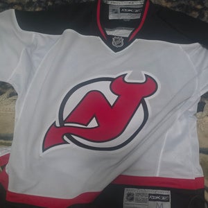White Medium New Jersey Devils Reebok Jersey