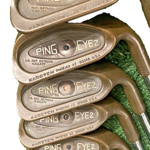 Ping Eye2 BeCu Black Dot Iron Set 6-PW,SW RH Stiff Steel 6i 37" New Grips Beauty