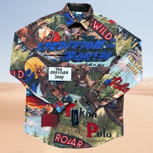 POLO RALPH LAUREN CLASSIC FIT EXPEDITION PRINT WORKSHIRT FLANNEL AMERICAN WEST BUTTON UP LONG SLEEVE