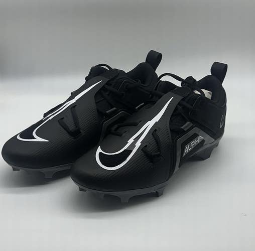 Sz 14 Nike Alpha Menace Pro 3 FTB Low Cleats FB6834-001 Black Mens