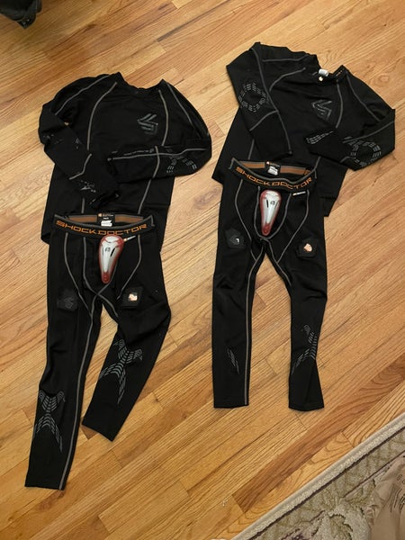 Used 2 Sets Shock Doctor Youth Large Undergarment