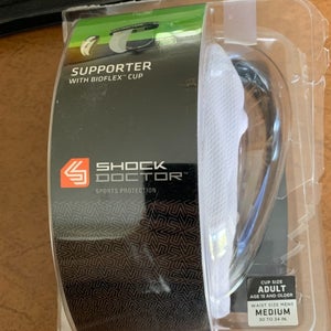 Shock Doctor Supporter with Bioflex Cup Adult Size Medium Football Baseball