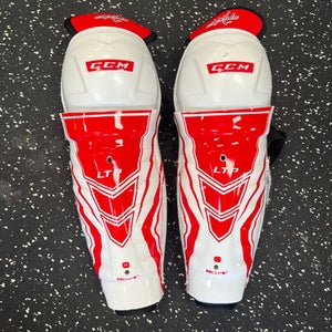 Used CCM LTP Youth Shin Guards Cardinal And White 9" 11849-S000029147