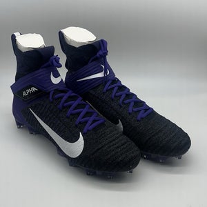 Nike Alpha Menace Elite 2 Flyknit Football Cleats BV2077-011 Mens Size 14