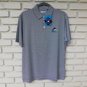 Mens Columbia Golf Omni-Wick Club Invite Polo - Florida Marlins - Medium