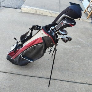 XV II 10 Piece Left Handed Regular Flex Complete Golf Set Stand Bag LH