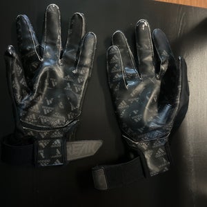 Black XL Adult Adidas Adizero Gloves (Used)