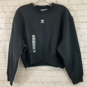 Adidas IA6504 Women's 3-STRIPE ORIGINALS Athletic Sweatshirt Black XS