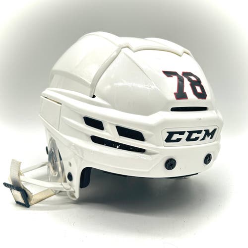 CCM Super Tacks X - Used Medium Pro Stock Helmet (White)